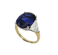 Oscar Heyman Brothers Sapphire & Diamond Ring